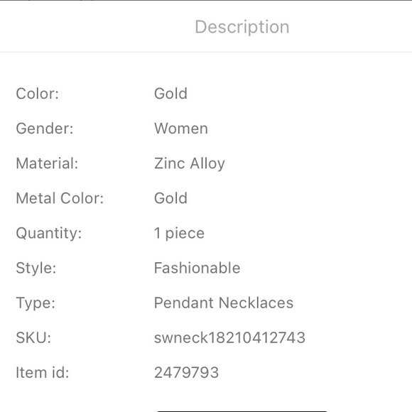 Music Note Charm Necklace Golden - Picture 4 of 6